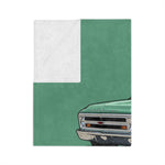 1968 Chevy C10 Pickup illustration Velveteen Microfiber Blanket | Retro Truck