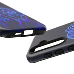Neon Blue Tiger phone case | tough protective cover