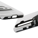 White MK4 Supra Phone Case, Retro 90s JDM Tough Cover for Car Enthusiasts
