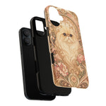 Persian Cat Floral Art Nouveau Tough Phone Case