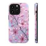 Pink Chrome Cherry Blossom Phone Case | Tough Cover