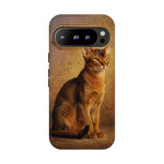 Abyssinian Warm Ticked Portrait Art Tough Phone Case