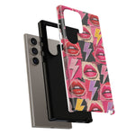 Pop Art Lips and Lightning Bolt Phone Case