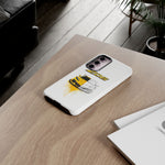 Z06 Corvette Phone Case, Yellow Sketch Reveal Chrome Cover