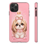 Shih Tzu Princess Kawaii Chibi Puppy Pet Dog Art Tough Phone Case