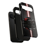 Camaro ZL1 Phone Case, Black Red Racing Stripe Studio Cover, Gift