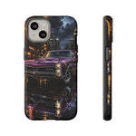 67 GTO Phone Case Purple, Rainy City Night Muscle Car Tough Cover