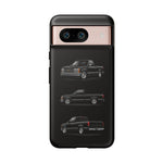 Black Silverado Classic Pickup Tough Phone Case for Chevy Truck Fans