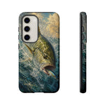 Jack Crevalle Strike Phone Case Saltwater Fishing Gift for Anglers