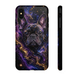 French Bulldog Galaxy Marble Art Tough Phone Case