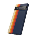 Retro Rainbow Stripe Phone Case | Tough Phone Case