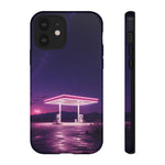 Neon Fuel Station Desert Night Tough Phone Case Cover Gift