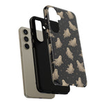 Vintage Ghost Pattern phone case | Halloween spooky stars design