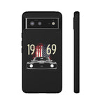 1969 Camaro SS American Flag Tough Phone Case Cover Gift Art