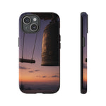 Temple Bell Sunset Phone Case Japan Zen Tough Case