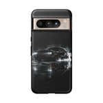 Black Sports Car Illustration 2023 Challenger SRT phone case | Car Drift Reflection