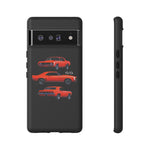1969 Camaro SS Orange Triple View Muscle Car Tough Phone Case