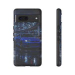Skyline GT-R R34 Bayside Blue Tokyo Night Art Tough Phone Case