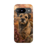 Border Terrier Earthy Watercolor Art Tough Phone Case