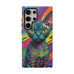 Devon Rex Cat Elf Pixie Pop Art Tough Phone Case