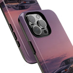 Sunset Skyline GT-R R32 phone case | car reflection, purple dusk