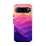 Pastel Mountain Haze Vaporwave Art Tough Phone Case