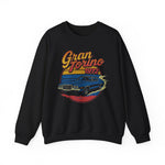 1972 Ford Gran Torino Crewneck Sweatshirt Retro Muscle Car Graphic