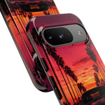 Black Gold Trans Am Sunset Tough Phone Case - Palm Boulevard Art