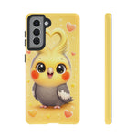Cockatiel Kawaii Heart Crest Art Tough Phone Case