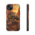 Land Cruiser FJ40 Classic 4x4 Red Rock Canyon Art Tough Phone Case