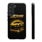 Z06 Corvette Phone Case, Yellow Neon Chrome Studio Cover