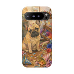 Guilty French Bulldog Phone Case, Confetti Watercolor Cover