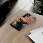 Sunset Bass Fishing Boat phone case | Tough Cover