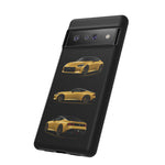 Gold Fairlady Z Classic Sports Car Tough Phone Case - 3 View