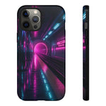 Neon Future Subway Station Tough Phone Case Cover Gift Art
