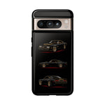 Trans Am Phone Case Black Gold, Three-View Vector Tough Cover