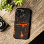 Challenger RT Phone Case, Rainy City Night Muscle Car Tough Cover