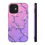 Chrome Thorn Vine Phone Case Vaporwave Tough Cover