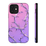 Chrome Thorn Vine Phone Case Vaporwave Tough Cover