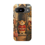 Corgi Royal Guard phone case | Cute British corgi soldier illustration