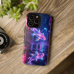 Neon Koi Reflection Vaporwave phone case | Tough Cover