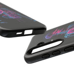 Neon Anatomical Skeleton Phone Case | Internal Displacement Art