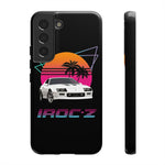 Retro IROC-Z Camaro phone case | 80s sunset palm car design