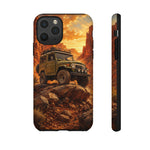 Land Cruiser FJ40 Classic 4x4 Red Rock Canyon Art Tough Phone Case