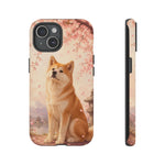 Akita Cherry Blossom Phone Case Sakura Dog Lover Gift