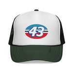 #43 Retro Racing Trucker Cap Hat | Classic Stock Car Style Mesh Snapback