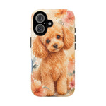 Miniature Poodle Whimsical Watercolor Art Tough Phone Case