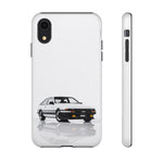 White AE86 Phone Case, JDM Drift Icon Tough Cover