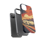 Retro Sunset Countach phone case | Sports car tough cover