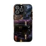 67 GTO Phone Case Purple, Rainy City Night Muscle Car Tough Cover